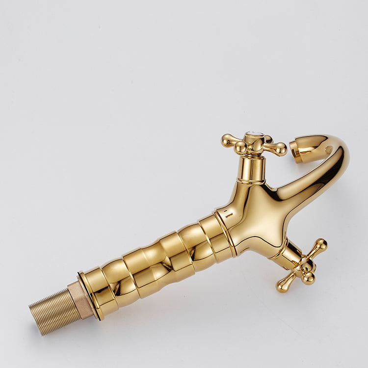 Sikunuo | Vintage Wide Spread Bathroom Faucet Industrial Lever Sink Faucet
