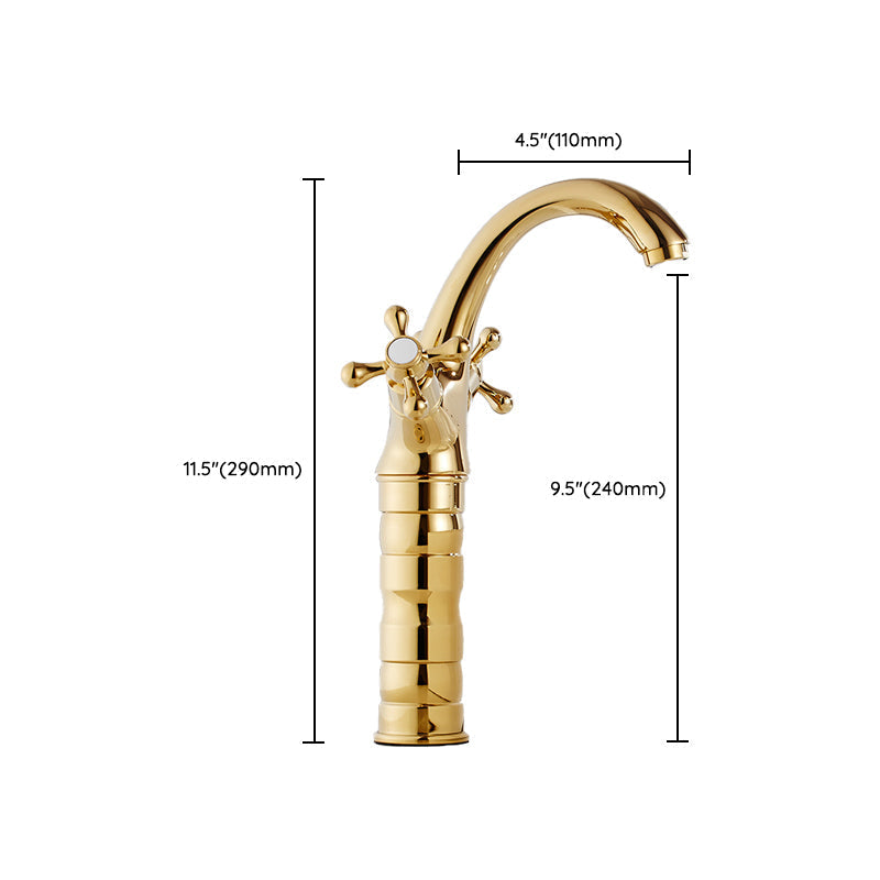 Sikunuo | Vintage Wide Spread Bathroom Faucet Industrial Lever Sink Faucet