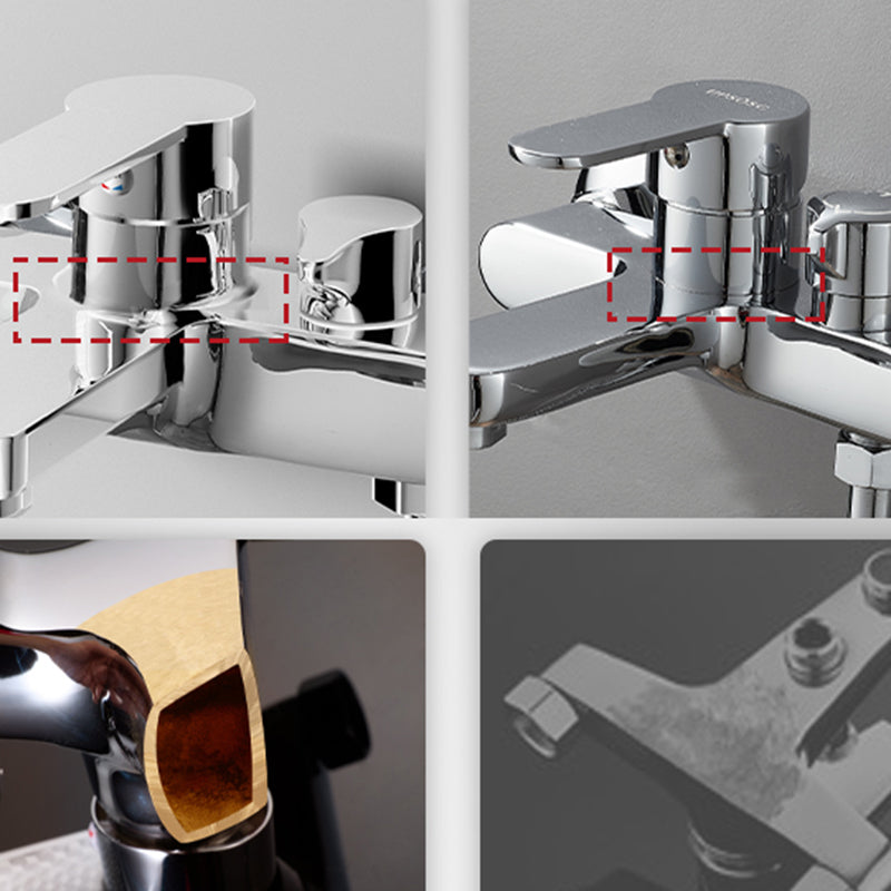 Sikunuo | Popular Wall-Mounted Bathtub Faucet Fixed Lever Handle Bathtub Filler Trim