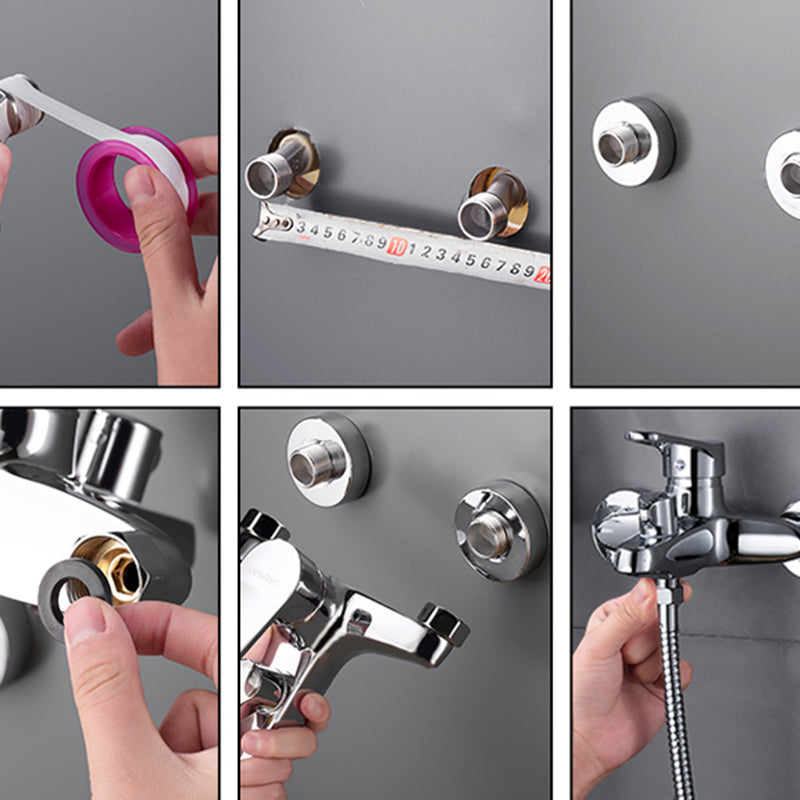 Sikunuo | Popular Wall-Mounted Bathtub Faucet Fixed Lever Handle Bathtub Filler Trim