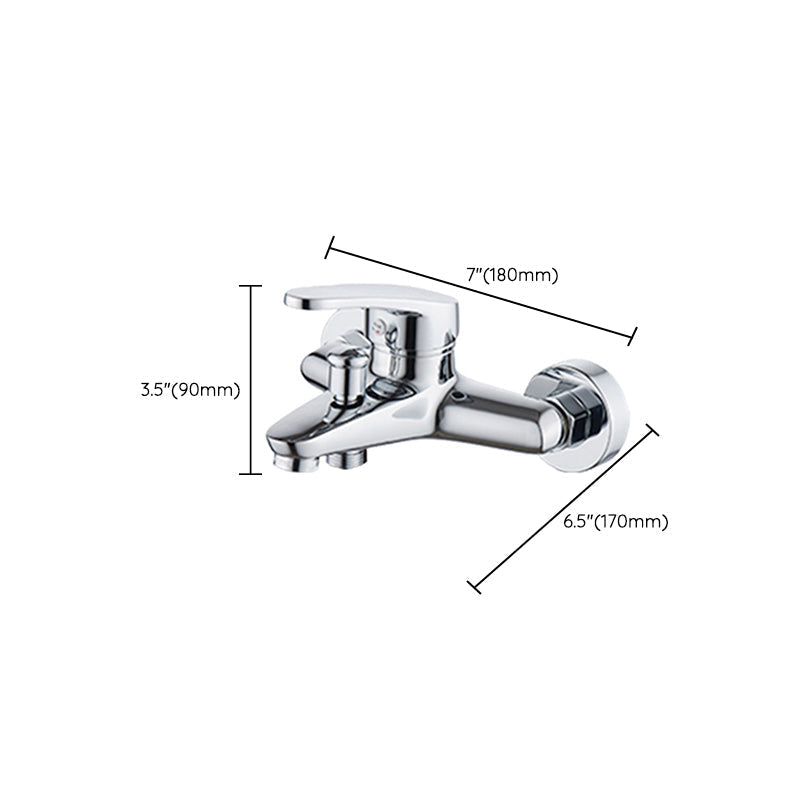 Sikunuo | Popular Wall-Mounted Bathtub Faucet Fixed Lever Handle Bathtub Filler Trim