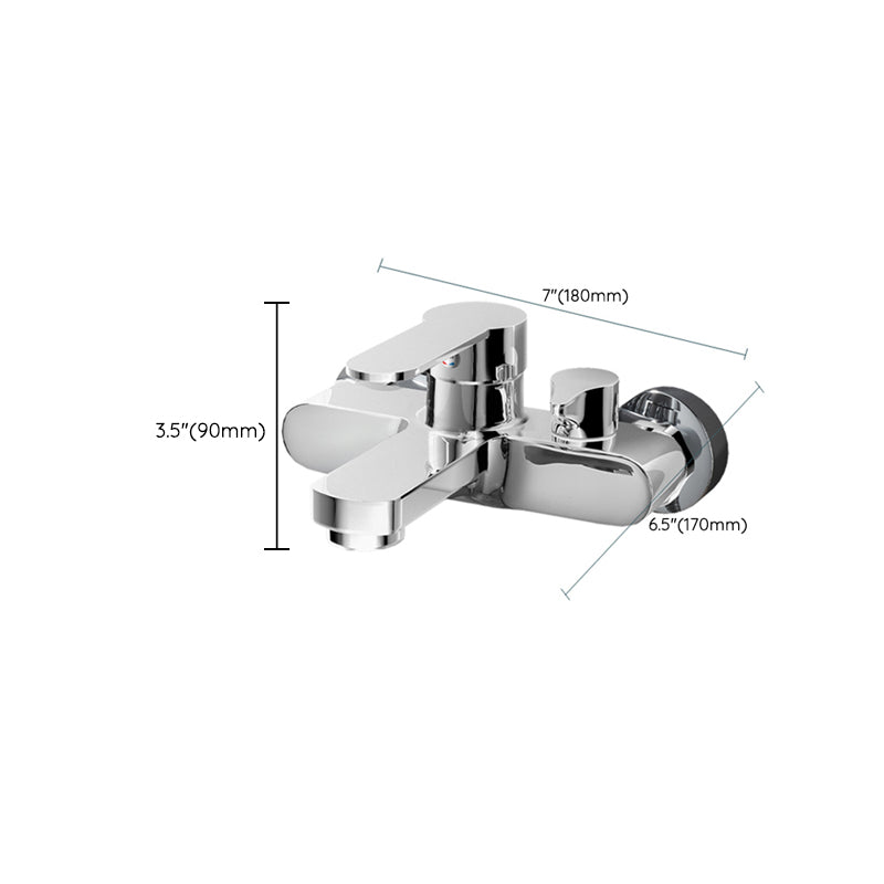 Sikunuo | Popular Wall-Mounted Bathtub Faucet Fixed Lever Handle Bathtub Filler Trim