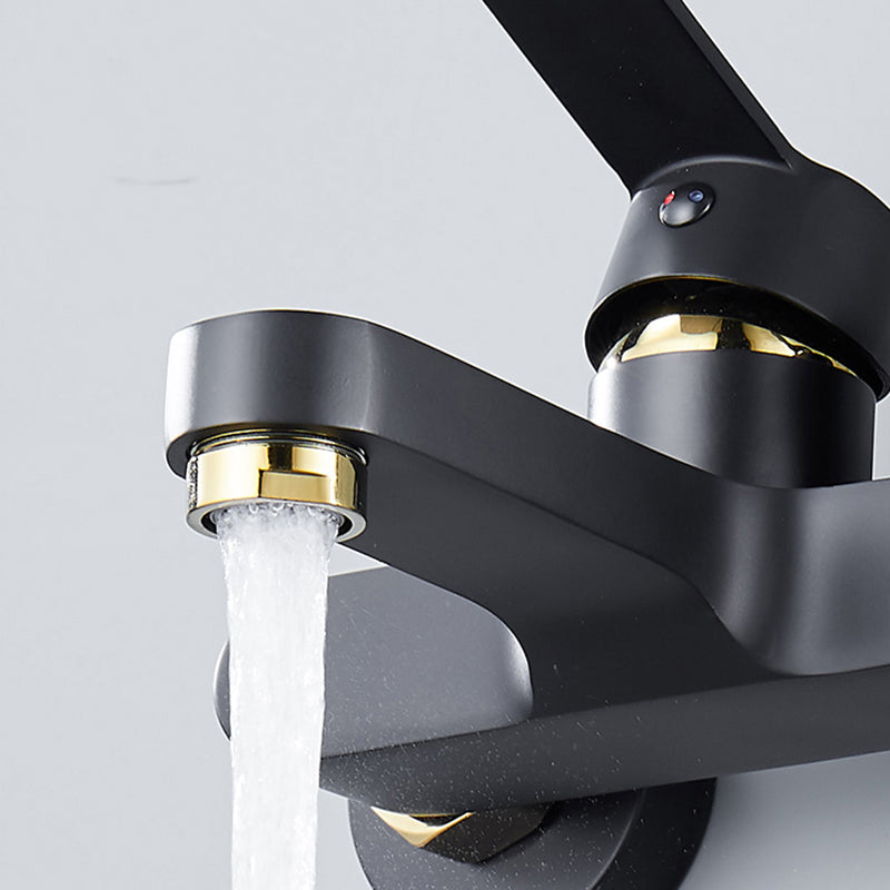 Sikunuo | Modern Bathtub Faucet Lever Handle Wall Mounted Fixed Bathtub Faucet