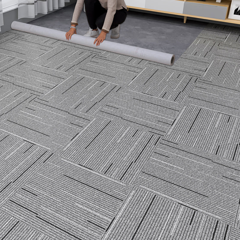 Sikunuo | Fabric Look Plastic Floor Square Edge Waterproof Floor Tile