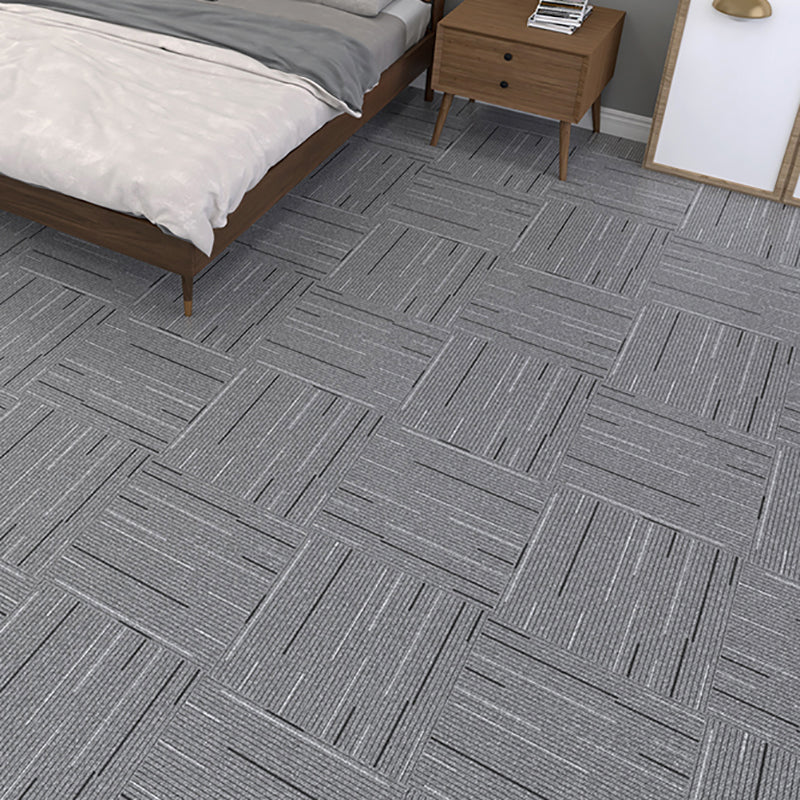 Sikunuo | Fabric Look Plastic Floor Square Edge Waterproof Floor Tile