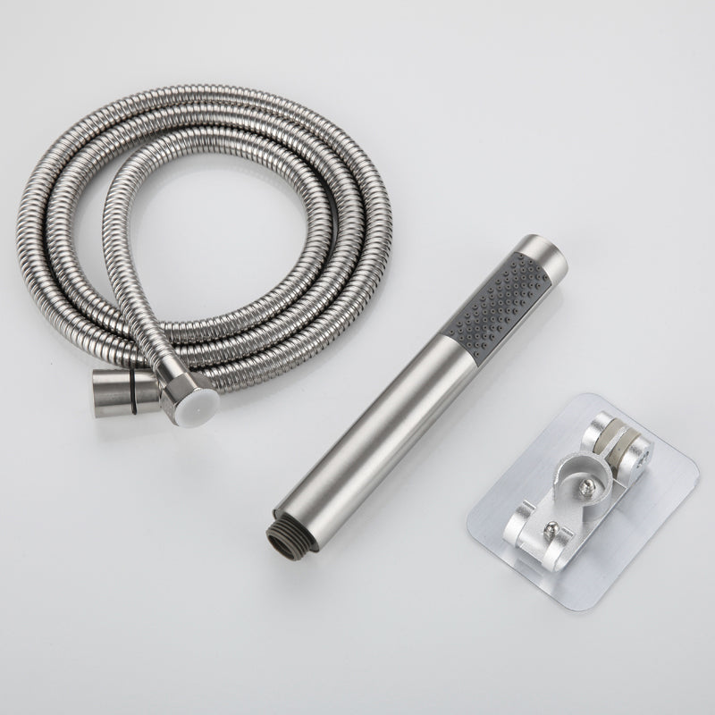 Sikunuo | Cylindrical Hand Shower with Self-Cleaning Stainless Steel Wall Shower Head