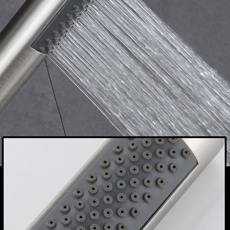 Sikunuo | Cylindrical Hand Shower with Self-Cleaning Stainless Steel Wall Shower Head