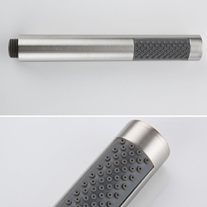 Sikunuo | Cylindrical Hand Shower with Self-Cleaning Stainless Steel Wall Shower Head