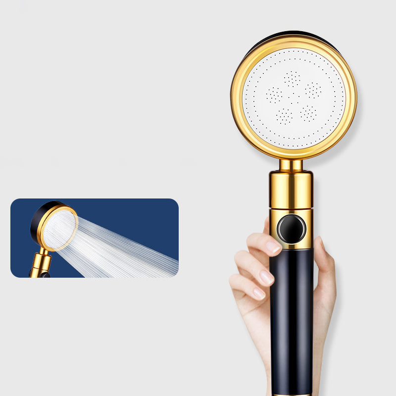Sikunuo | Modern Metal Hand Shower in Black Water efficient round Shower Head