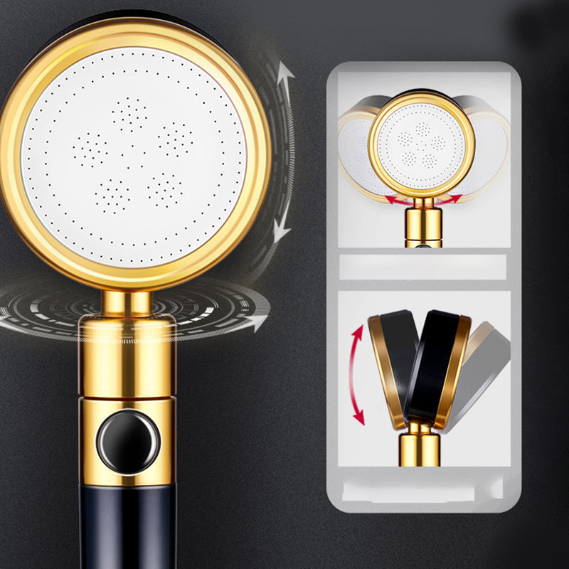 Sikunuo | Modern Metal Hand Shower in Black Water efficient round Shower Head