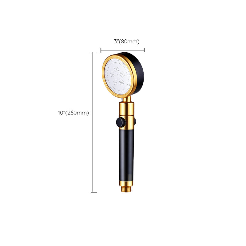Sikunuo | Modern Metal Hand Shower in Black Water efficient round Shower Head