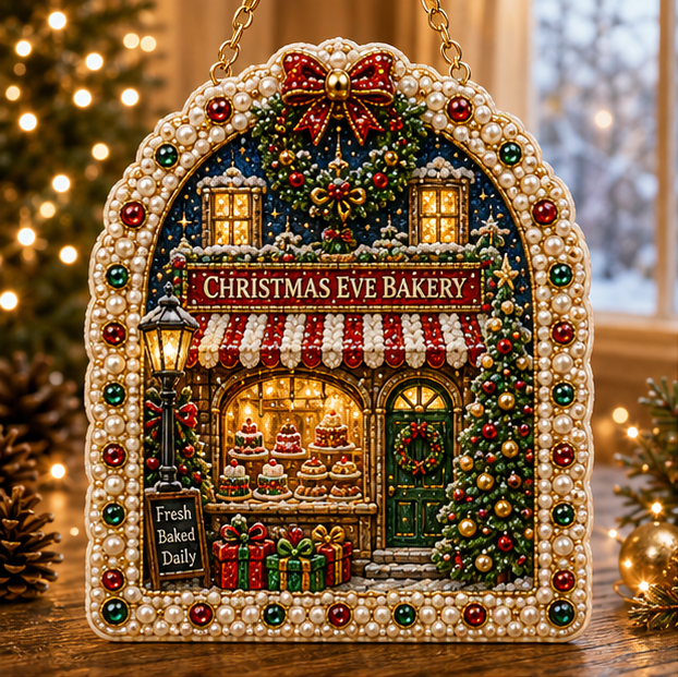 DIY Jeweled Christmas Story Window Hanging Ornament Kit