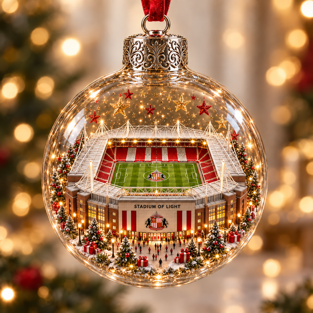 Bring the Stadium Home — Light-Up Football Stadium Christmas Ornament