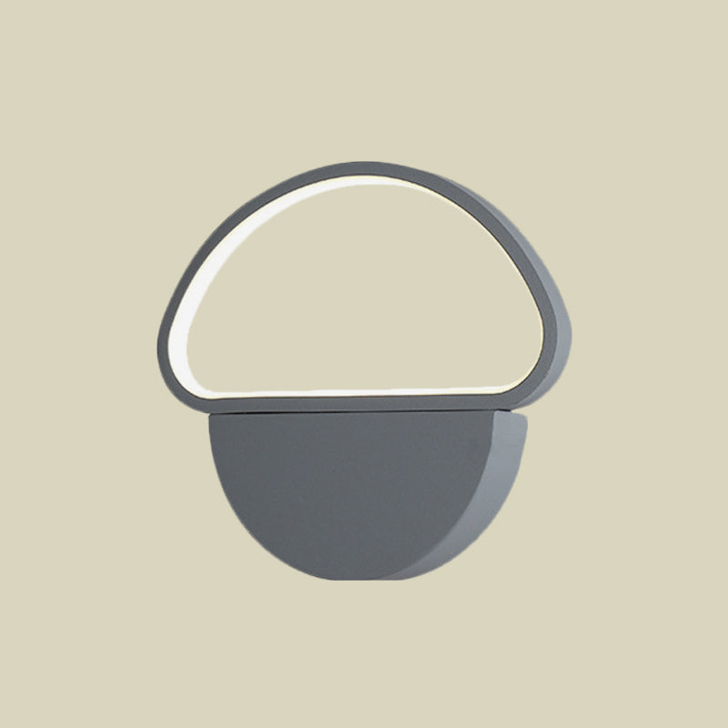 Sikunuo | Mushroom-shaped wall lamp wall light contemporary acrylic gray LED wall-mounted light for bedroom