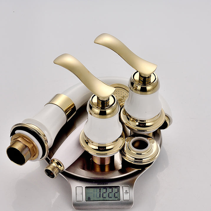 Sikunuo | Tradition Bathtub Filler Trim Deck-Mounted Swing Spout Bathtub Filler