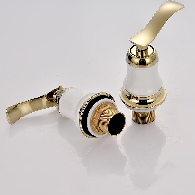 Sikunuo | Tradition Bathtub Filler Trim Deck-Mounted Swing Spout Bathtub Filler