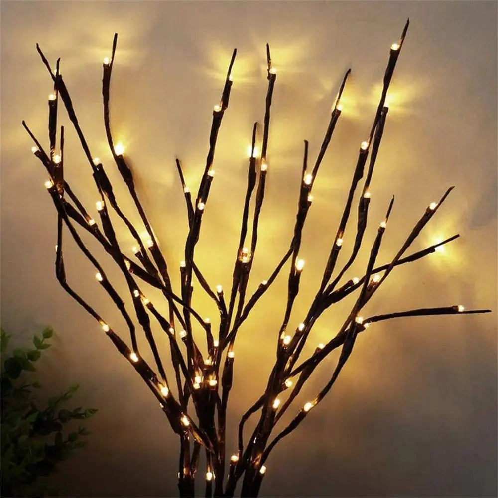 Sikunuo | Battery-operated adjustable LED branch decoration string lights