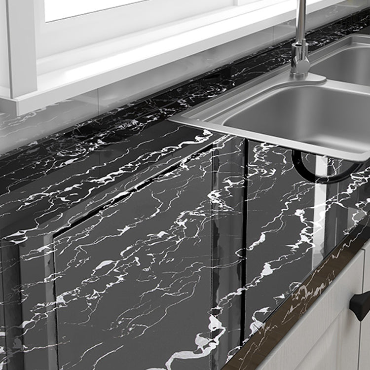 Sikunuo | Modern Peel & Stick Field Tiles Plastic Wallpaper for Kitchen Backsplash