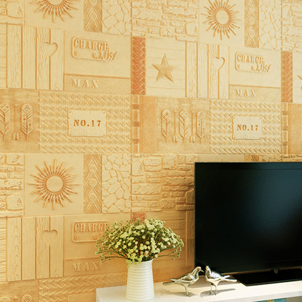Sikunuo | Peel and Stick Wall Ceiling 3D Embossed Wall Covering with Waterproof