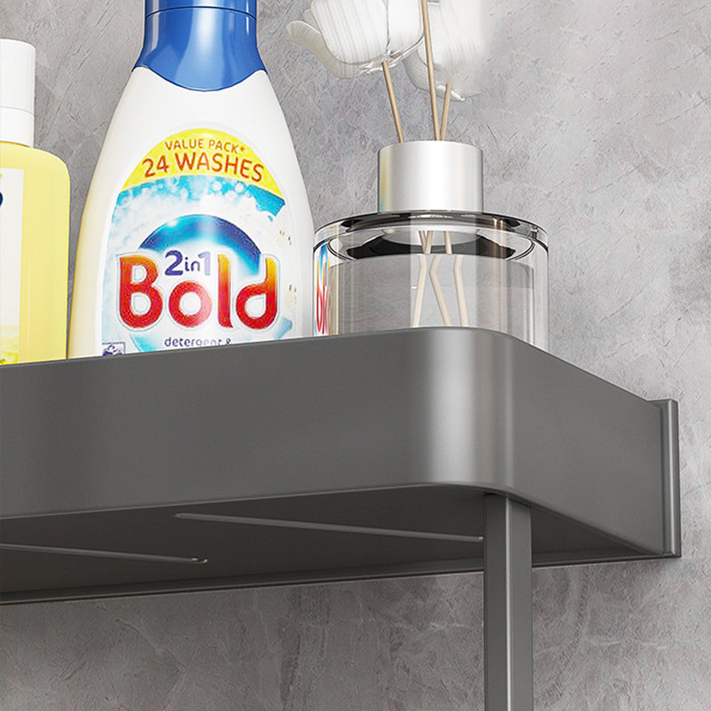 Sikunuo | Minimalist Matte Metal Bathroom Accessory Set Modern Bathroom Shelf