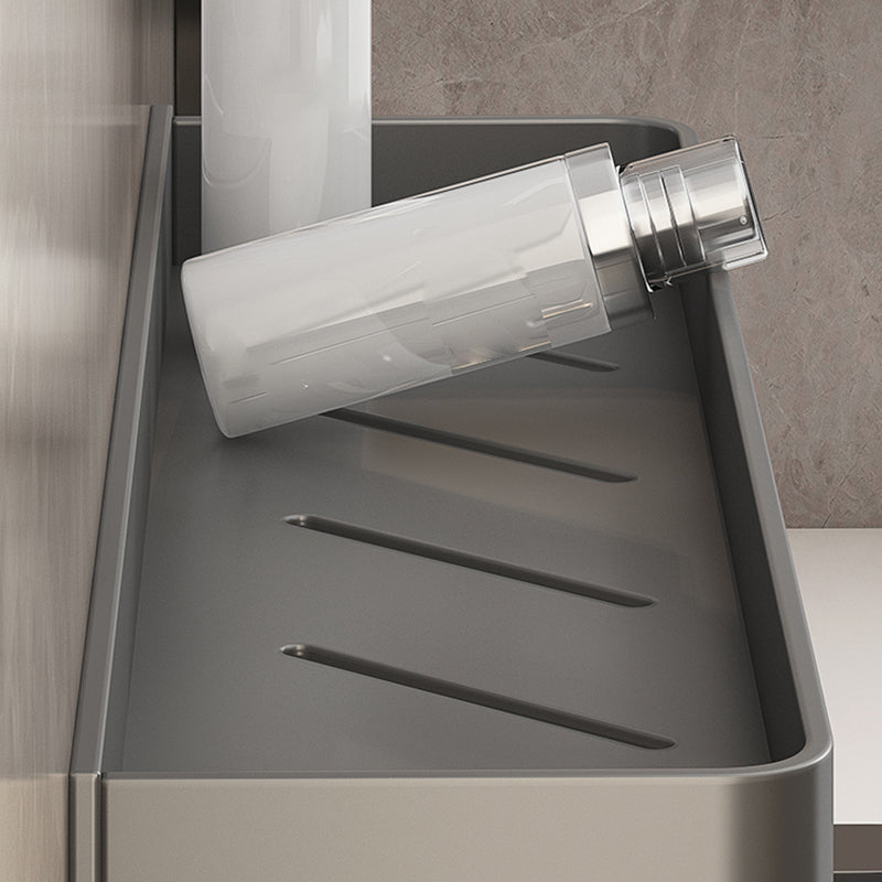 Sikunuo | Minimalist Matte Metal Bathroom Accessory Set Modern Bathroom Shelf
