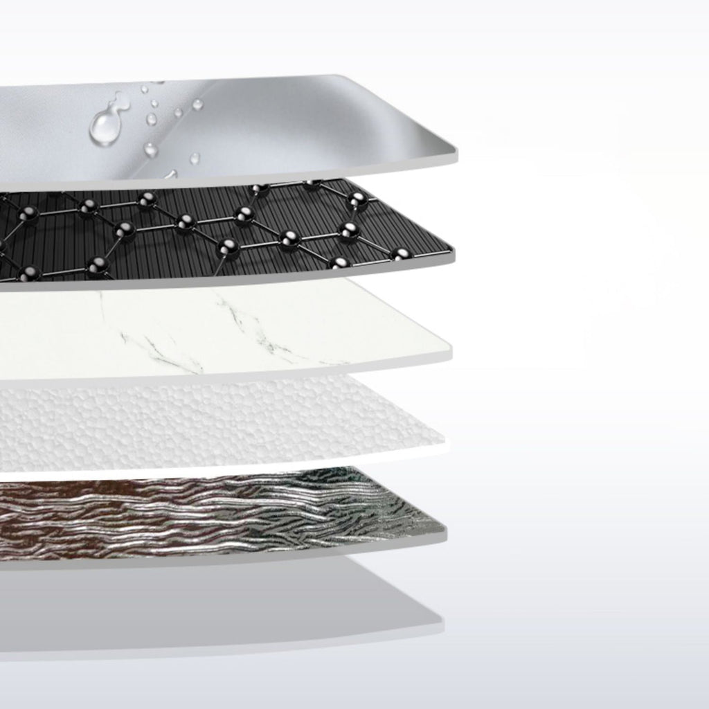 Sikunuo | Marbling waterproof PVC tin backing for peeling and attaching interior panels