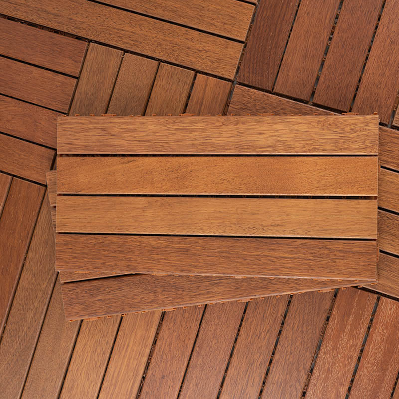 Sikunuo | Basic Wood Outdoor Floor Tiles Click Patio Floor Tiles