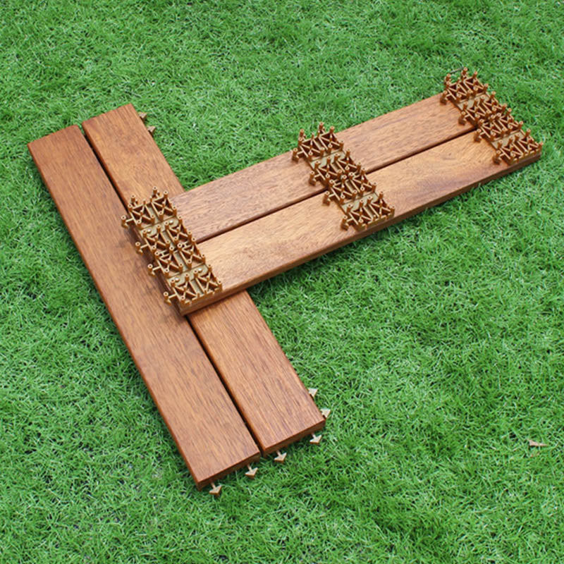 Sikunuo | Basic Wood Tile Set Composite Layable Patio Tiles