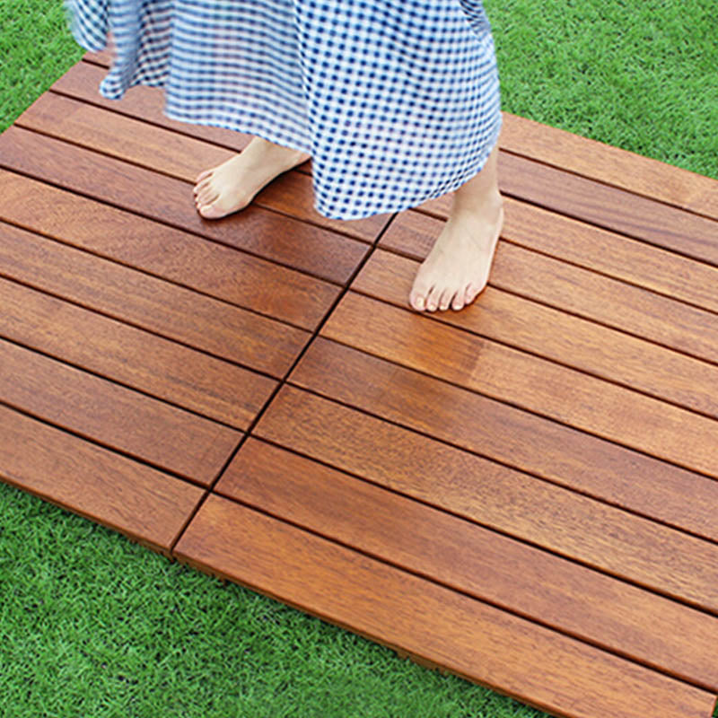 Sikunuo | Basic Wood Tile Set Composite Layable Patio Tiles