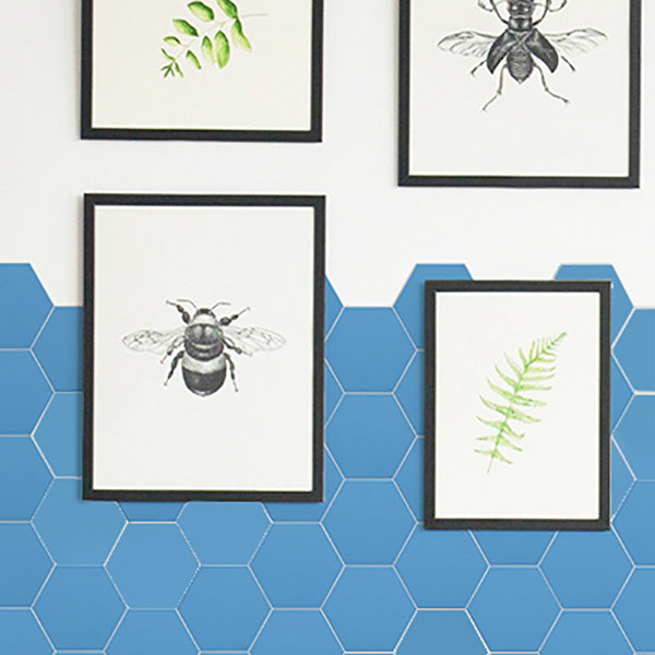 Sikunuo | Peel and Stick Tiles Hexagonal Peel and Stick Back Wall 20 Pack