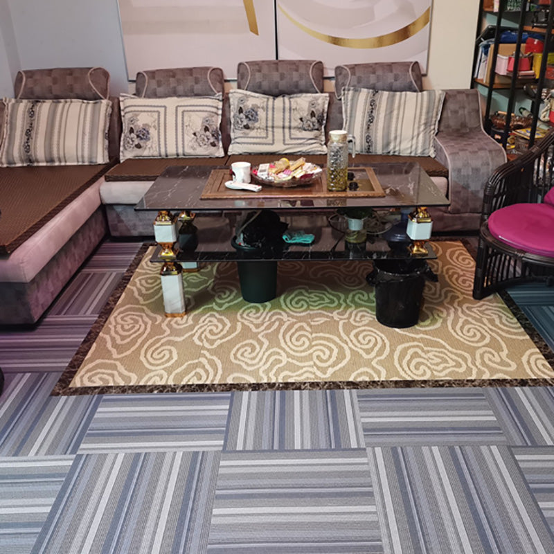 Sikunuo | Fireproof Square PVC Flooring Peel and Stick Waterproof PVC Flooring
