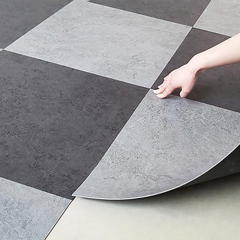 Sikunuo | Fireproof Square PVC Flooring Peel and Stick Waterproof PVC Flooring