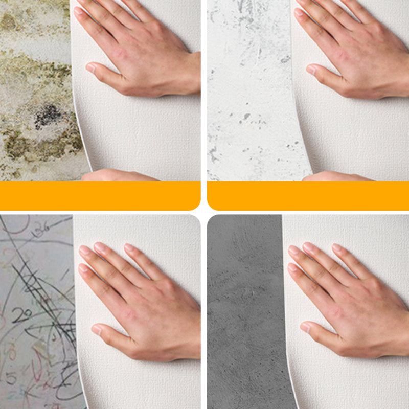 Sikunuo | Modern Splash Protection Panels Single Color Removable and Adhesive Waterproof Wall Covering