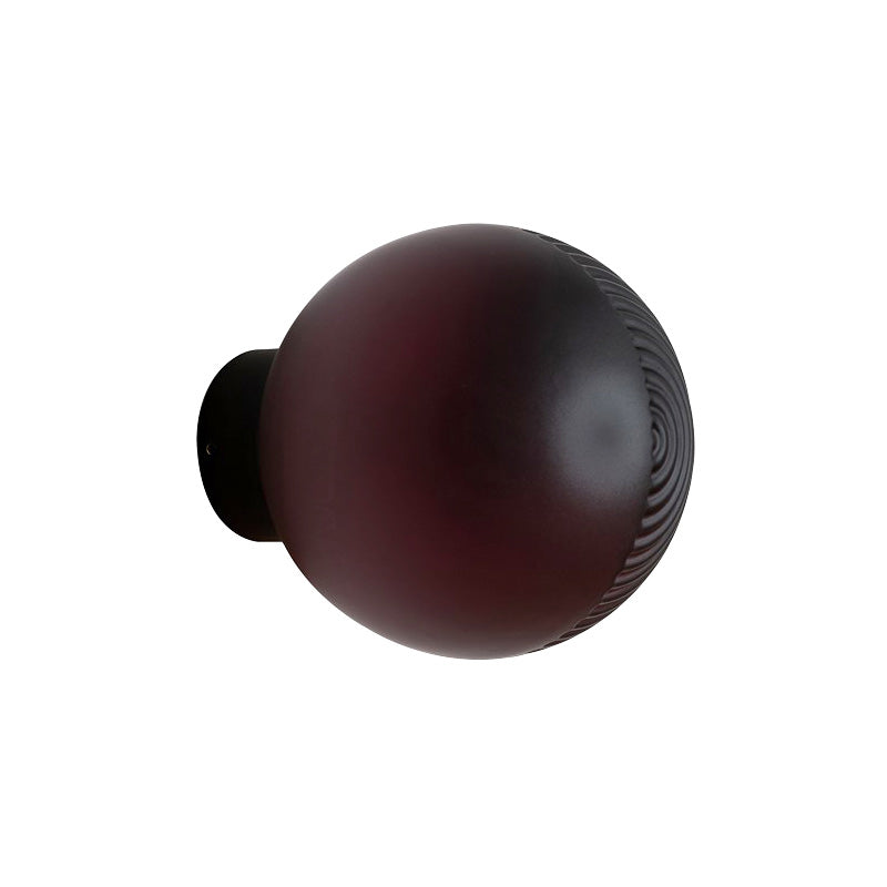 Sikunuo | Global Living Room Wall Mount Lighting Dark Purple Glass 1-Light Modern Wall Sconce