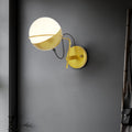Sikunuo | Gold Ball Wall Sconce Lighting Postmodern 1 Light Metallic Wall Lamp Fitting with Loop