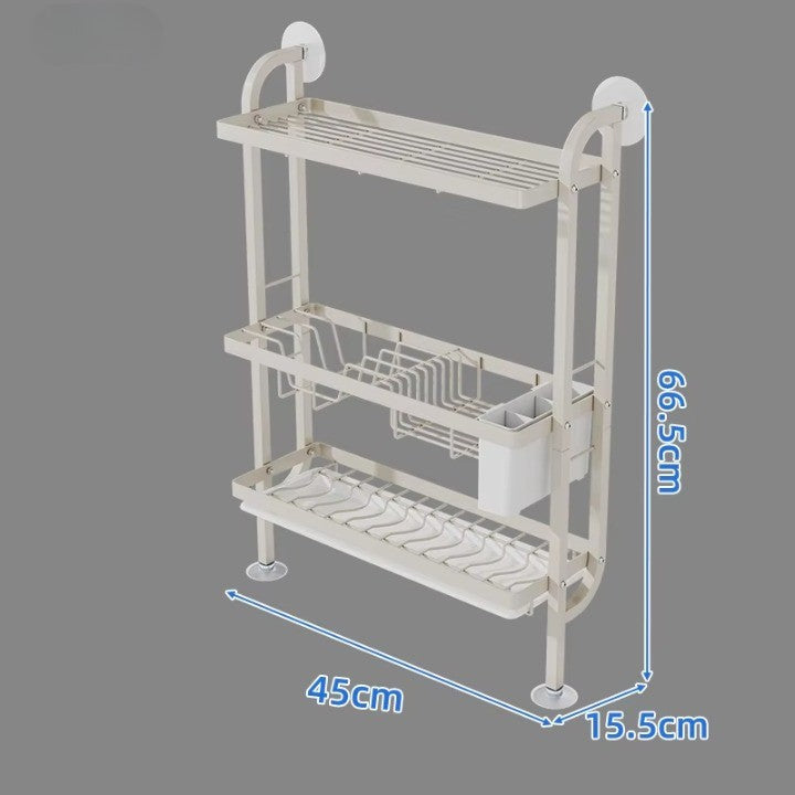 Sikunuo | Shelf Sleek Space-Saving Multi-Tier Kitchen Storage Rack