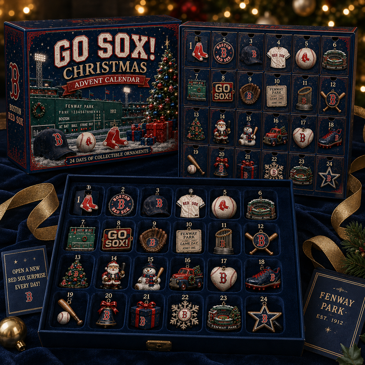Go Sox! Baseball Christmas Advent Calendar