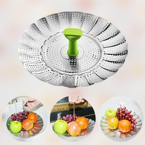 Sikunuo | Stainless Steel Foldable Steamer Basket