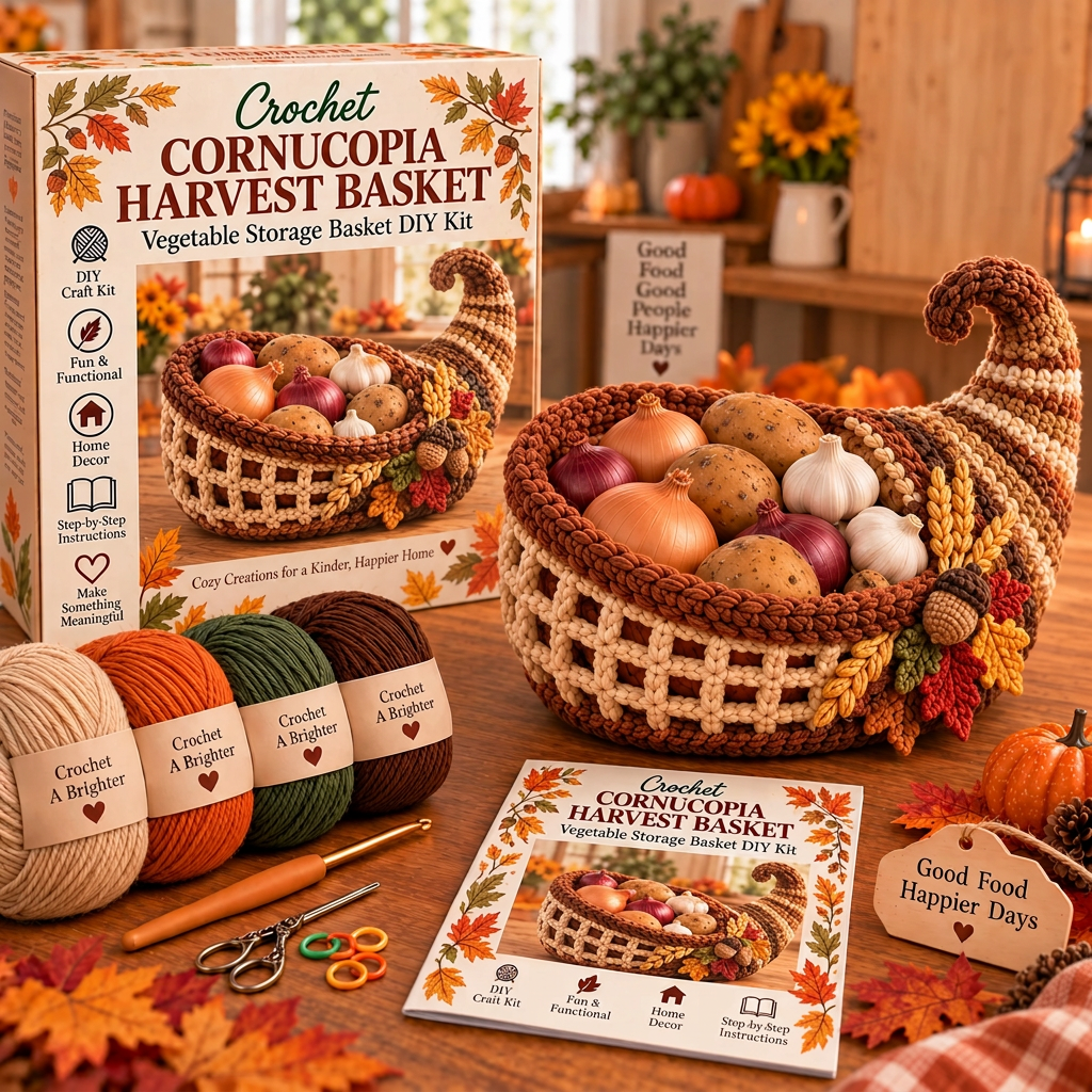 Harvest Basket Crochet DIY Kit