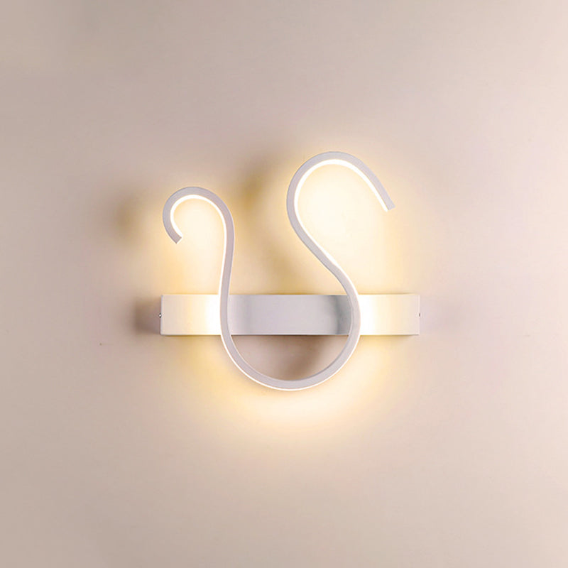 Sikunuo | Swirl Wall Light Minimalism Acrylic Living Room LED Wall Lamp in Warm/White Light
