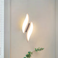 Sikunuo | Leaf Small LED Wall Light Simplicity Acrylic White Wall Mount Lighting in Warm/White Light