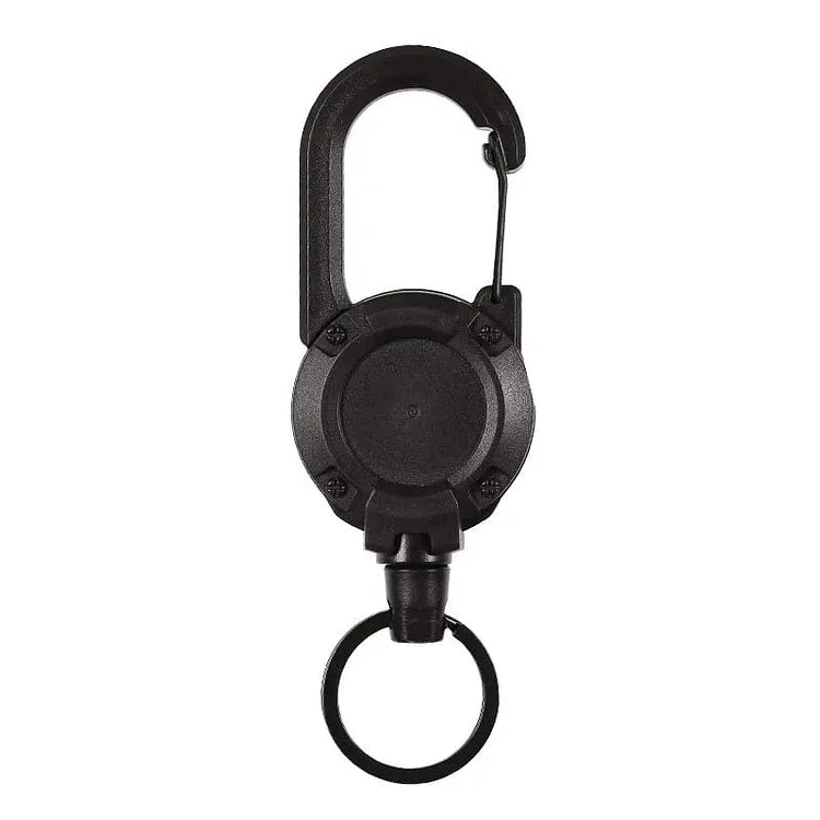 Sikunuo | Heavy-Duty Tactical Retractable Keychain – Multi-Use Outdoor Carabiner Tool