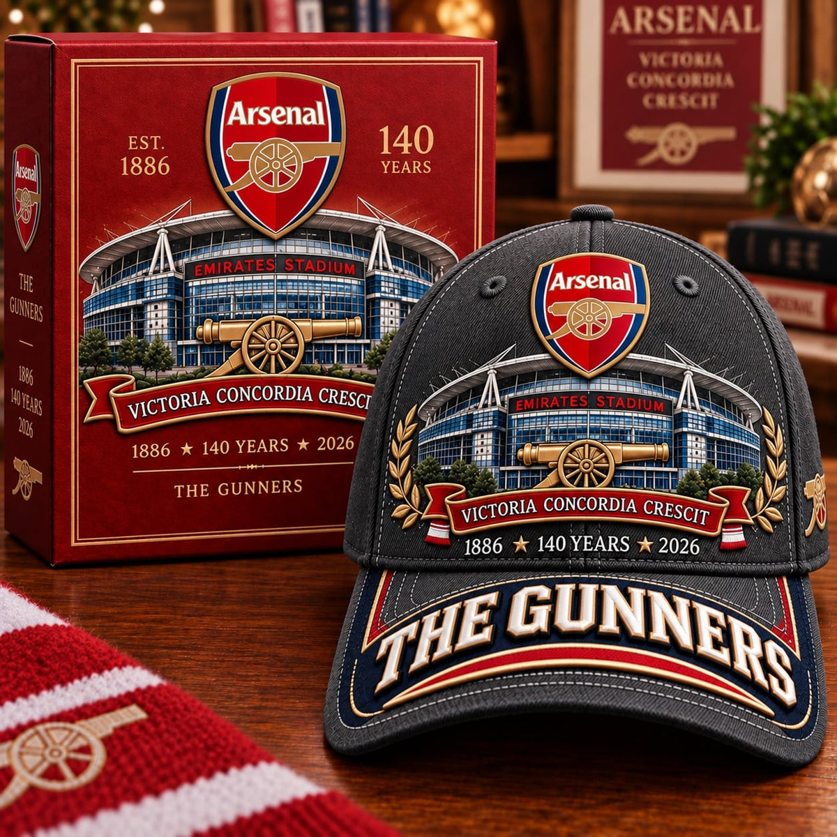 “The Gunners” 1886–2026 140th Anniversary Commemorative Cap