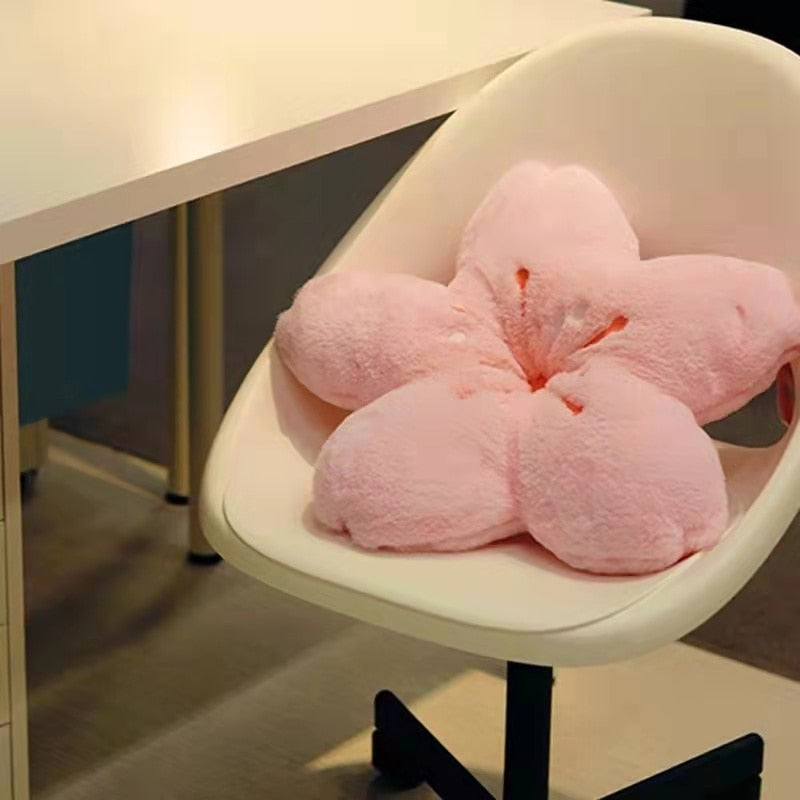 Sikunuo | Colorful Cherry Flower Seat Cushion Pillow