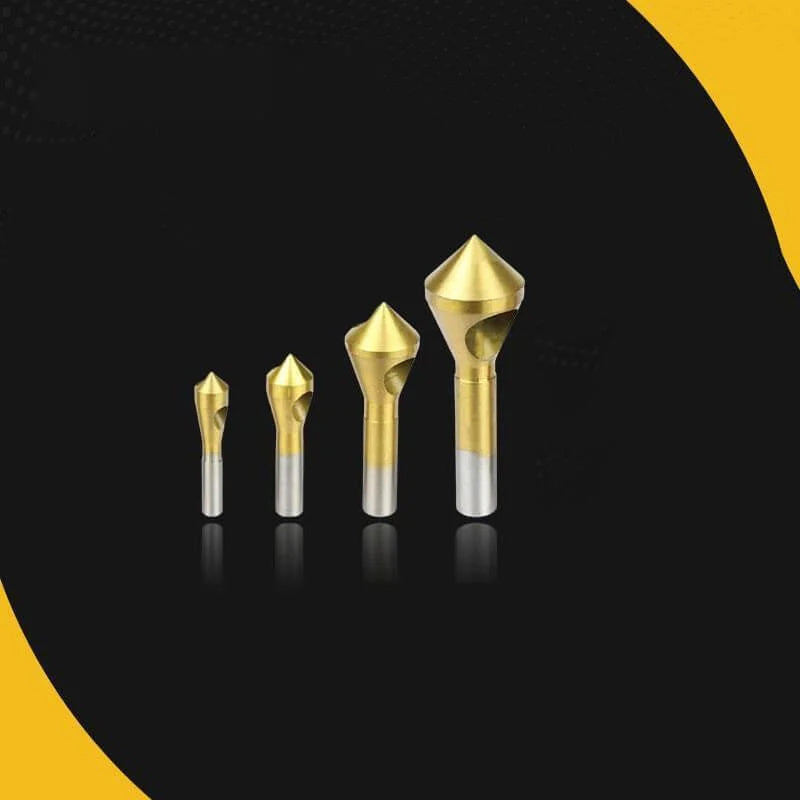 Sikunuo | Titanium Coated Countersink Chamfer Tool（4 PCS）