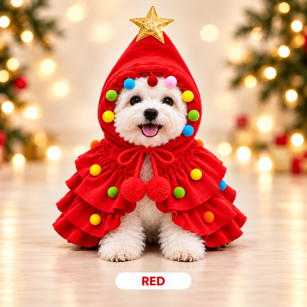 🎄Christmas Tree Pet Costume for Dogs & Cats – Festive Holiday Outfit