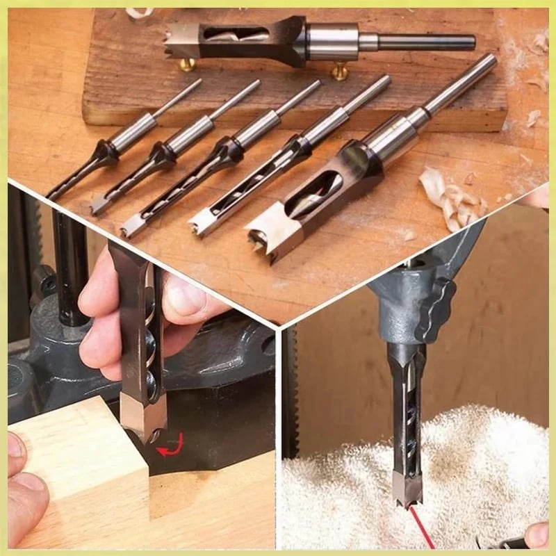Sikunuo | Hollow chisel bit – Precise square hole wood tool
