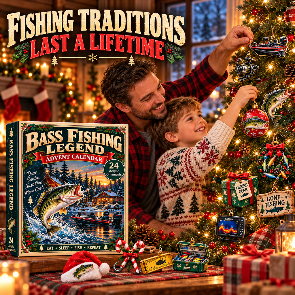 Bass Fishing Legend Christmas Advent Calendar