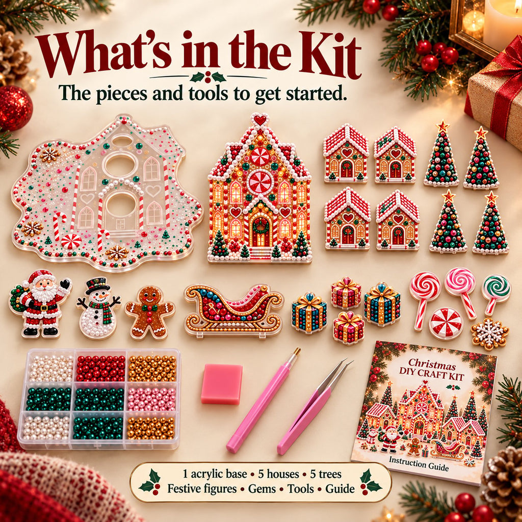 Magical Christmas Village – DIY Gemstone Kit