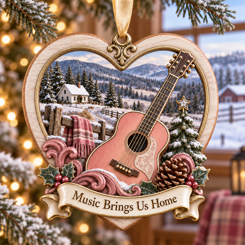 Country Music Queen Christmas Tribute Ornament